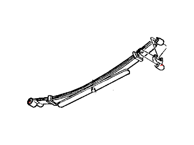 52106030AE Mopar Spring Rear Leaf Illustration 1 of 1
