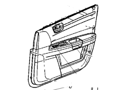 2009 Chrysler 300 Door Handle - 1LF921J1AA
