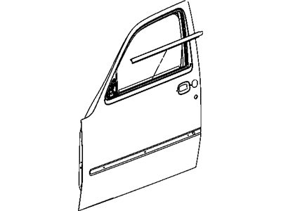 Mopar 5112254AA Weatherstrip Front Door Belt Outer