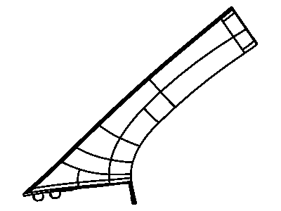 Dodge 1BG08HDAAD MOLDING A PILLAR