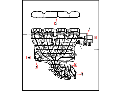 Dodge 4884495AH MANIFOLD Intake