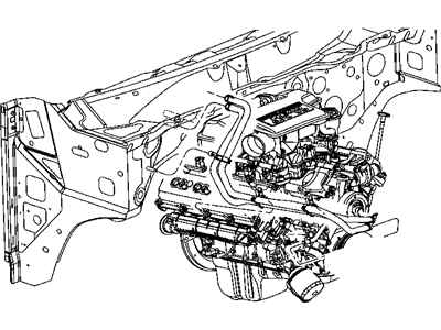 Dodge 55056671AB HOSE Heater Includes Supply and Return Hose