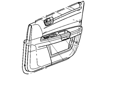 2009 Chrysler 300 Door Handle - 68042195AA