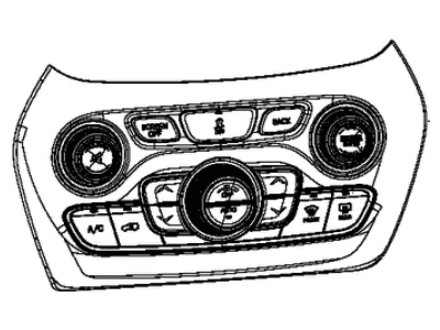 Jeep 68249516AA CENTER STACK Lower