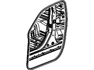 Mopar 68039974AB Weatherstrip Front Door Mounted Door To Fender