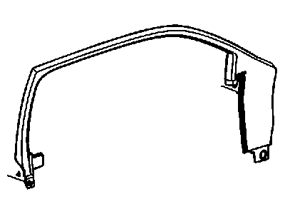 Mopar 57010326AC Weatherstrip Front Door Belt Outer
