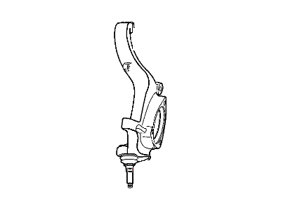 52088653AD Mopar Knuckle Front Illustration 1 of 1