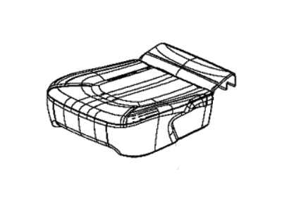 Mopar 6EC69LA3AA Cover Rear Stowage Seat Cushion