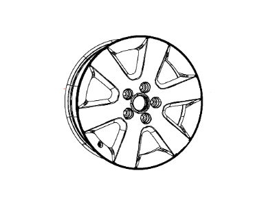 Mopar 1EK85PAKAB Wheel Aluminum