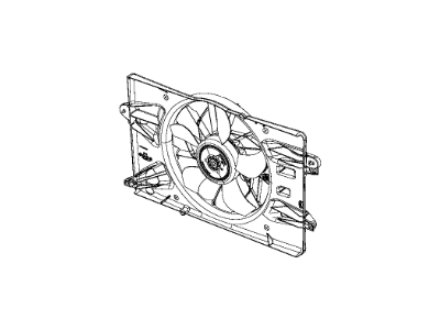 Mopar 68205996AA Fan Module Radiator Cooling