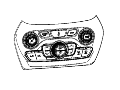 Jeep 68293521AC CENTER STACK Lower