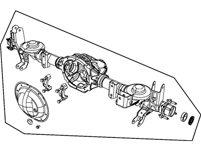 Mopar 68046214AB Housing Rear Axle 68046214AB Mopar Housing Rear Axle Illustration 1 of 1