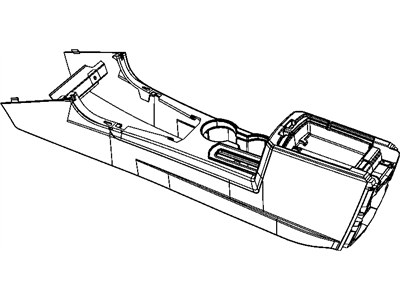 Dodge 1GP622DVAA CONSOLE Floor Front
