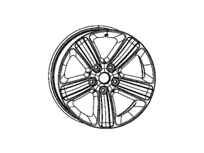 Ram 1UB18AAAAB WHEEL Aluminum