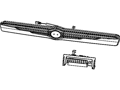 Mopar 55364586AF Handle Liftgate 55364586AF Mopar Handle Liftgate Illustration 1 of 1