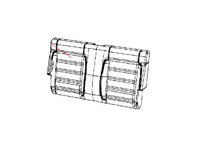 Mopar 1VT69JJ6AA Cover Rear Seat Back 1VT69JJ6AA Mopar Cover Rear Seat Back Illustration 1 of 1