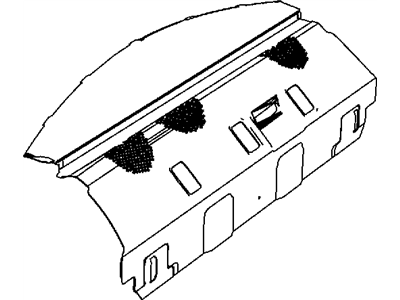 Mopar 1LV23DX9AD Panel Rear Shelf Rear