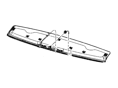 Dodge 1SF62TZZAE SPOILER Liftgate