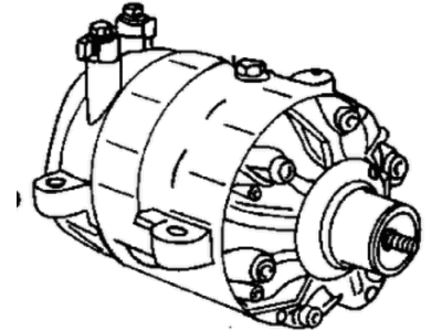 Mopar 5264371 Compressor, Less Clutch, Use W/Pulleys In Item #12 5264371 Mopar Compressor, Less Clutch, Use W/Pulleys In Item #12 Illustration 1 of 1