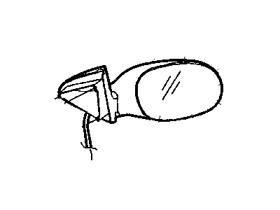 5127497AA Mopar Glass Mirror Replacement Illustration 1 of 1