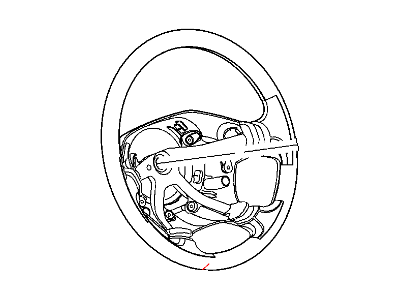 YN741B5AC Mopar Wheel Steering Leather Illustration 1 of 1