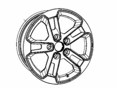 Jeep 5YW74NTZAA WHEEL Aluminum