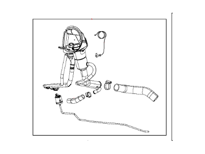 Ram 68217841AH TUBE Fuel Filler