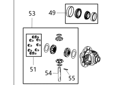 Jeep 68401365AA CASE ASSEMBLY Differential