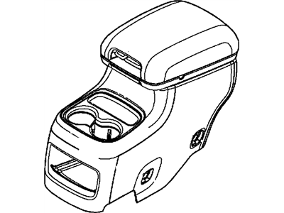 Dodge 1YU70DX9AA ARMREST Console