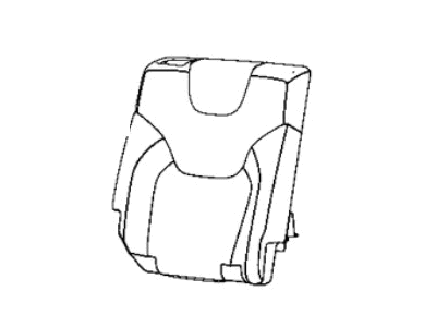 6ST12LA3AD Mopar Cover Rear Seat Back Right Illustration 1 of 1