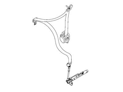 Jeep 6YE51LXHAA SEAT BELT Retractor Front Left