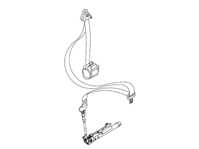 Jeep 6YE95LXHAA SEAT BELT Retractor Front Right