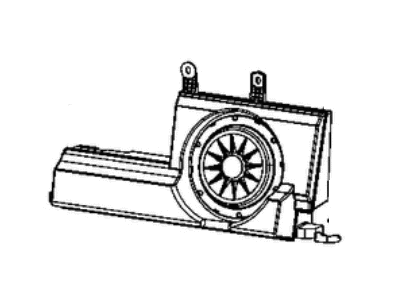 Jeep 68349843AA SPEAKER Woofer Subwoofer with Enclosure