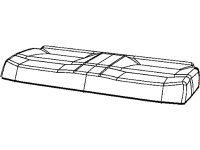 Mopar 5PR42DK2AA Cover Rear Seat Cushion 5PR42DK2AA Mopar Cover Rear Seat Cushion Illustration 1 of 1