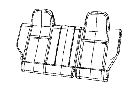 Mopar 5PR56JTLAA Cover Rear Seat Back Right 5PR56JTLAA Mopar Cover Rear Seat Back Right Illustration 1 of 1