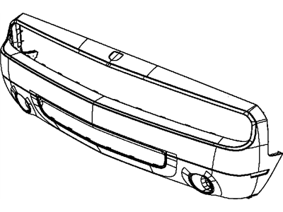 Mopar 68109836AA Fascia Front Primed