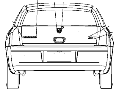 Chrysler 5029893AA NAMEPLATE