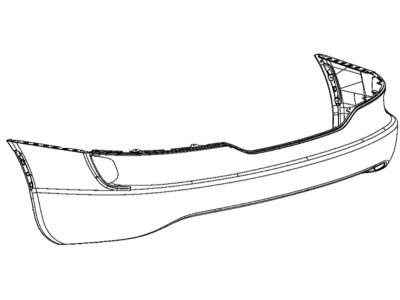 Mopar 68195688AB Fascia Rear Primed