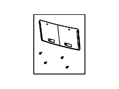 Dodge 68069345AA License Bracket