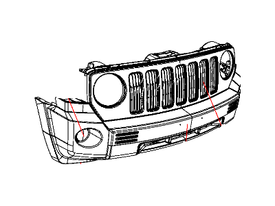 Jeep 68021299AA FASCIA Front