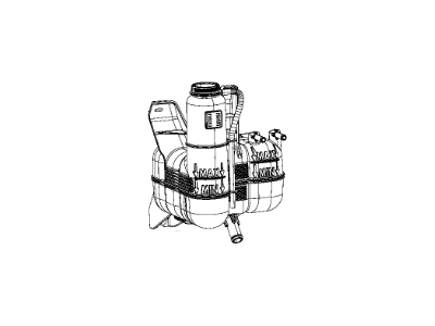 Ram 68184910AD BOTTLE Coolant Recovery