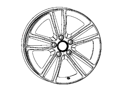 Mopar 1ZV90DD5AA Wheel Aluminum