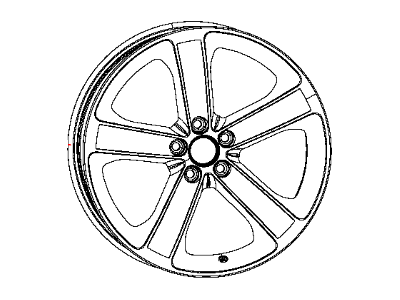 Mopar 5PE92DD5AA Wheel Aluminum Mopar 5PE92DD5AA Wheel Aluminum