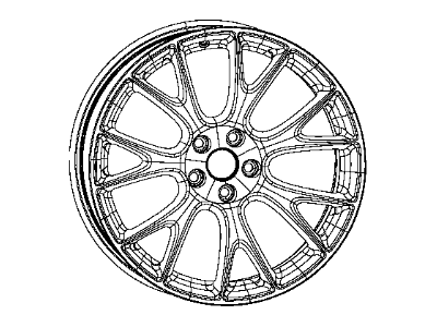 Dodge 5LD38NTSAA WHEEL Aluminum