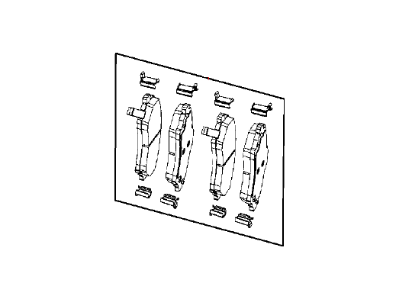 Chrysler 68245323AA PAD KIT Front Disc Brake