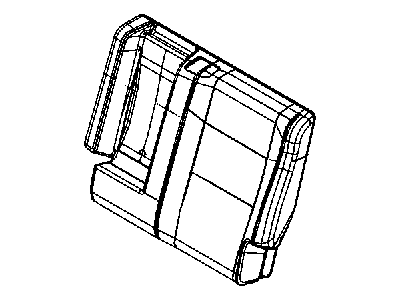 Mopar 1TN591L1AA Cover Rear Seat Back 60% 1TN591L1AA Mopar Cover Rear Seat Back 60% Illustration 1 of 1