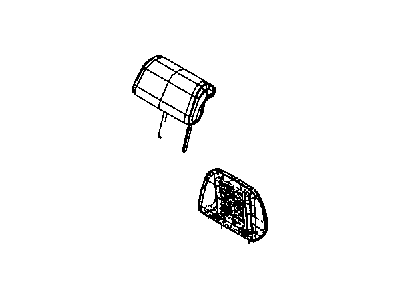 Jeep 1TN34DX9AA HEADREST Second Row