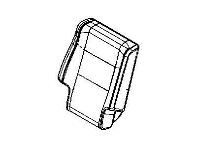 Mopar 1TN58BD3AA Cover Rear Seat Back 40% 1TN58BD3AA Mopar Cover Rear Seat Back 40% Illustration 1 of 1