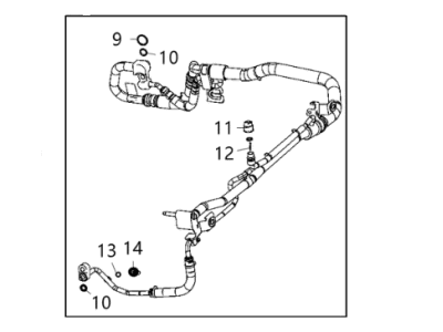 Jeep 68282108AC LINE A/C Suction And Liquid