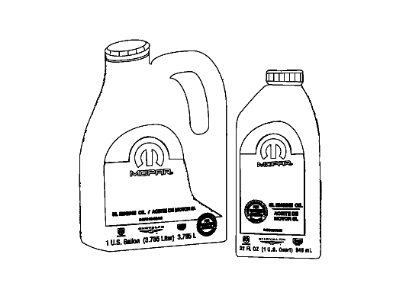 Chrysler 68171066PB ENGINE OIL 0W40 Quart